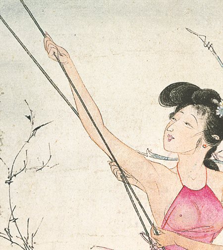 温泉县-胡也佛的仕女画和最知名的金瓶梅秘戏图